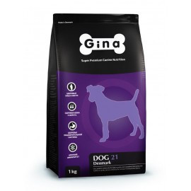 Gina Dog 21 Комплексный сбалансированный корм для взрослых собак с умеренной активностью